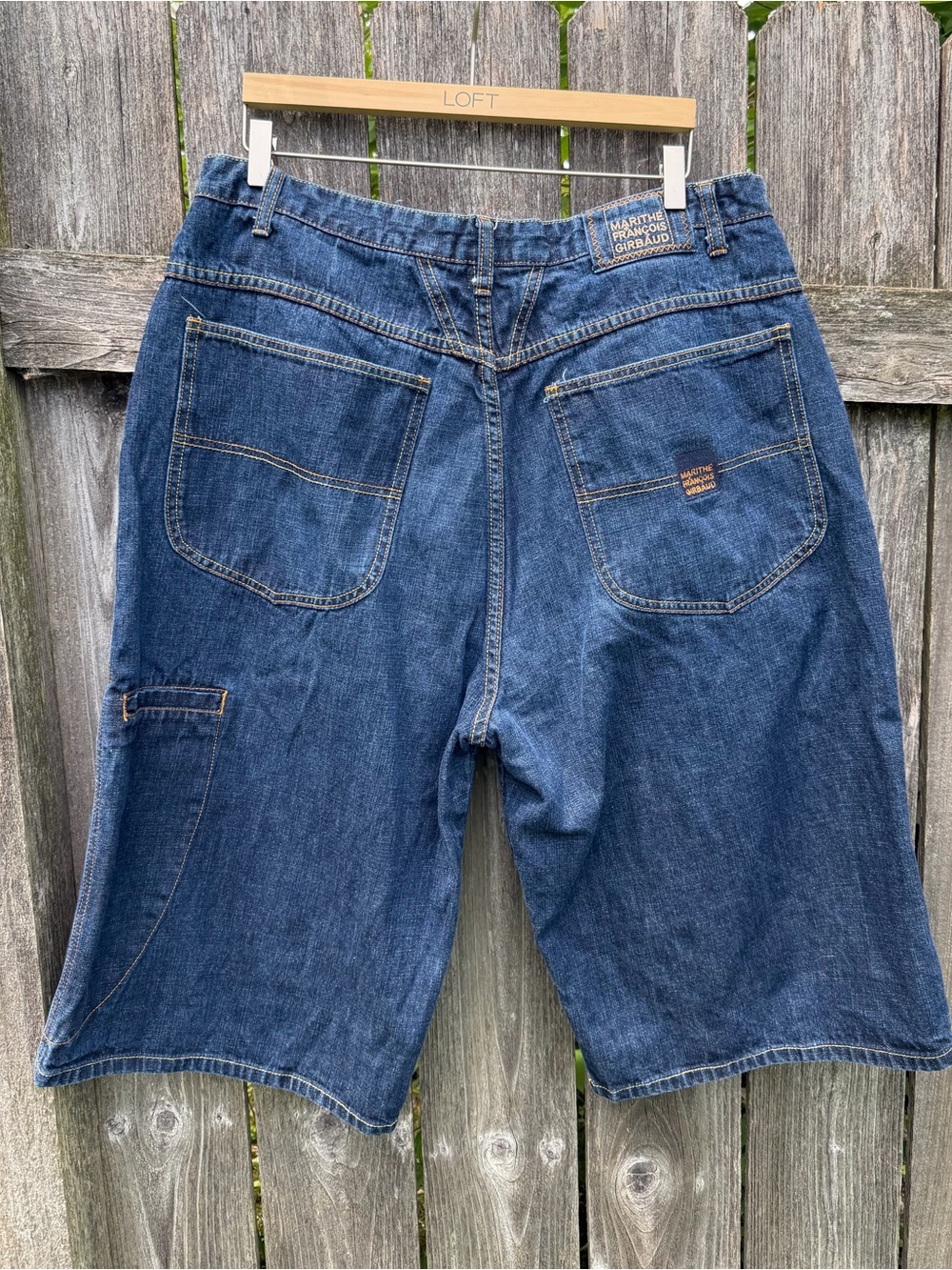 Vintage 90s Marithé + François Girbaud baggy denim carpenter shorts jorts
